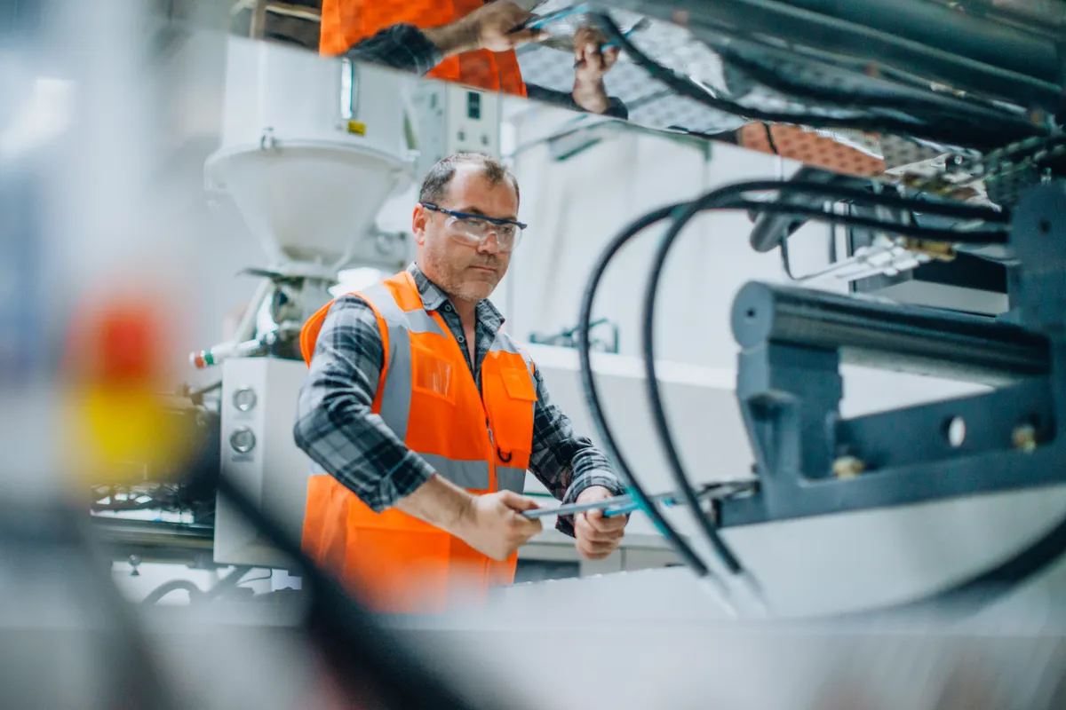 Operator on the production line